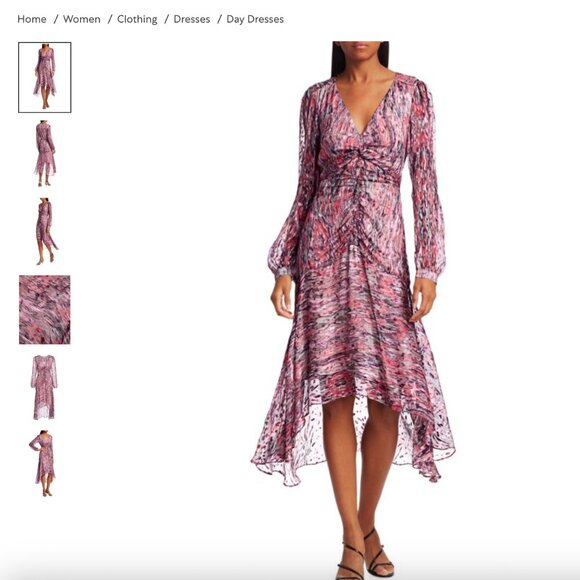 Parker Priscilla  High-Low Dress - Picture 1 of 5